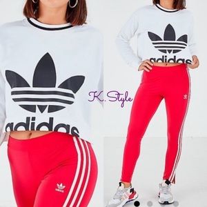 Adidas Bellista Crop Crewneck & Superstar Tights